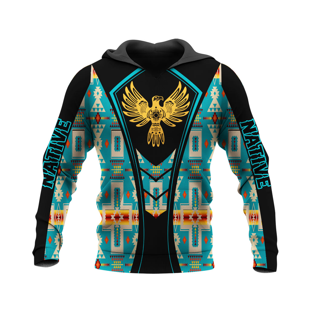 HD250113M02 Thunderbird Native American Pride 3D Hoodie