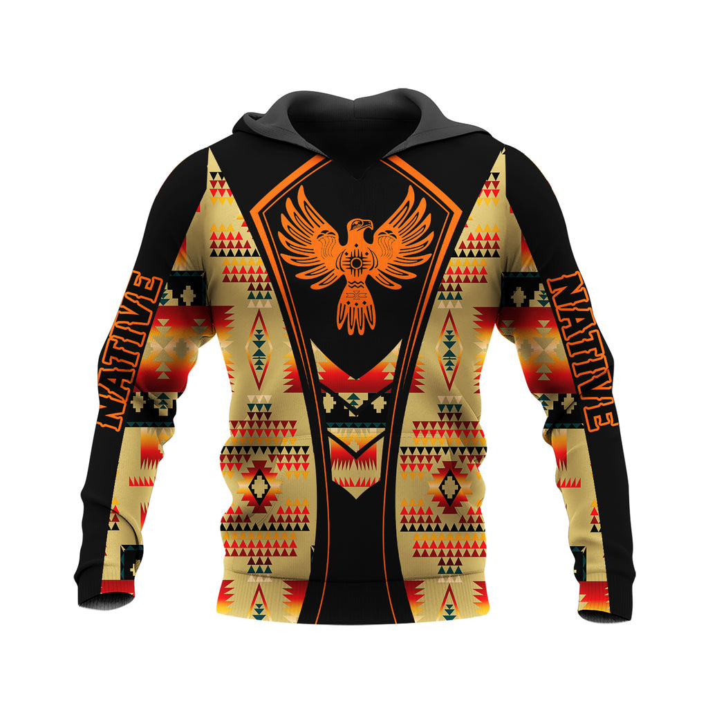 HD250113M03 Fire Thunderbird Native American Pride 3D Hoodie