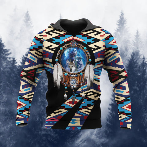 HD260114M02 Dreamcatcher Native American Pride 3D Hoodie
