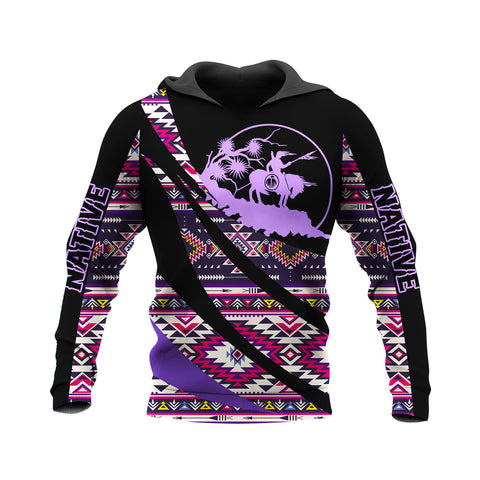 HD250116M07 Brave Warrior Native American Pride 3D Hoodie