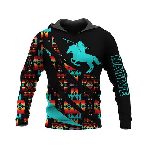 HD250116M10 Brave Warrior Native American Pride 3D Hoodie