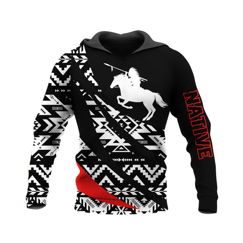 HD250116M11 Brave Warrior Native American Pride 3D Hoodie