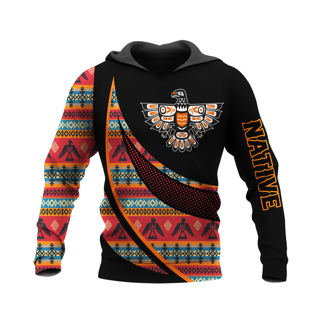 HD250117M10 Thunderbird Tribal Native American Pride 3D Hoodie