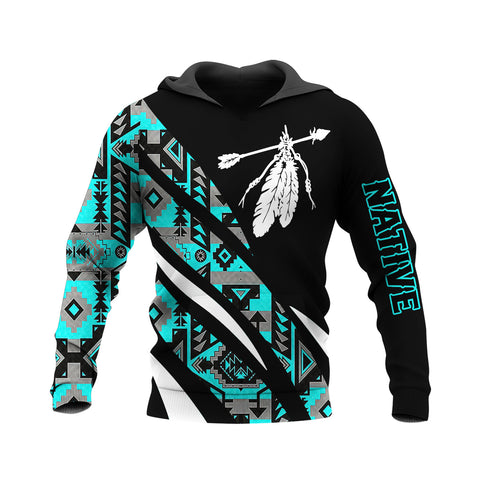 HD250121M02 Feather Native American Pride 3D Hoodie