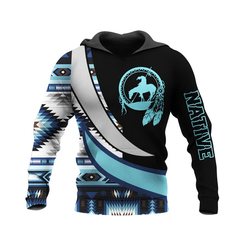 HD250122M01 Trail of Tear Pattern Native American Pride 3D Hoodie