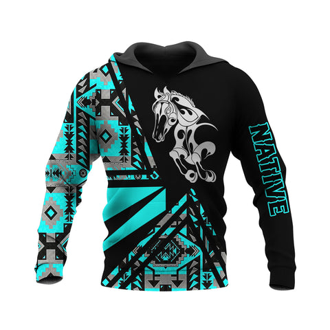 HD250123M06 Horse Native American Pride 3D Hoodie