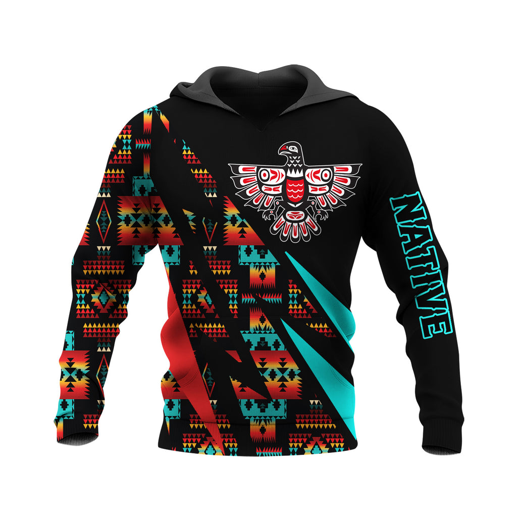 HD250124M07 Thunderbird Native American Pride 3D Hoodie