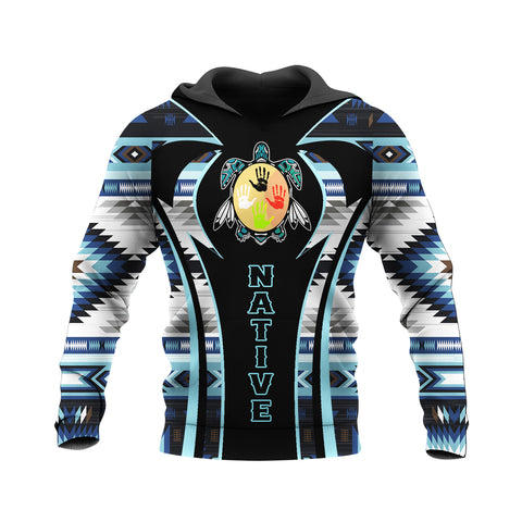 HD250203M09 Tribe Turtle Native American Pride 3D Hoodie