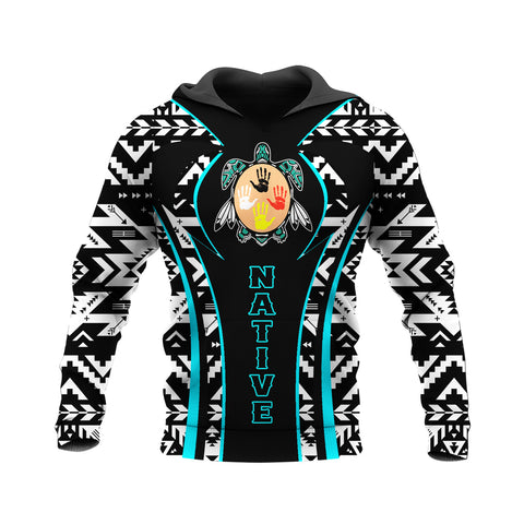 HD250203M10 Tribe Turtle Native American Pride 3D Hoodie