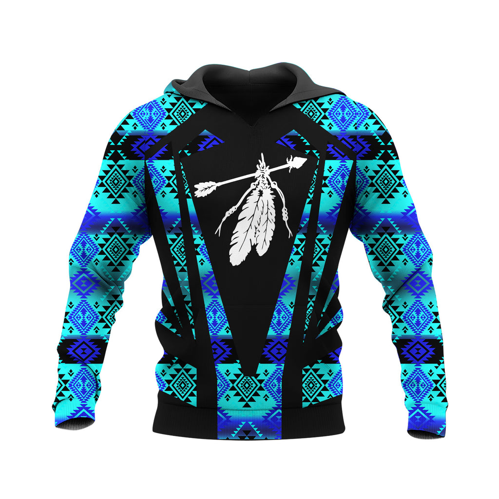 HD250205M03 Feather Native American Pride 3D Hoodie