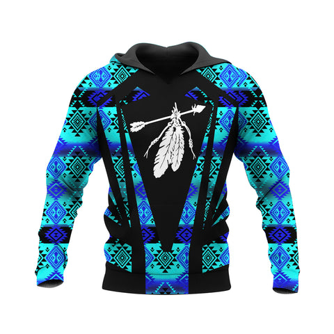 HD250205M03 Feather Native American Pride 3D Hoodie