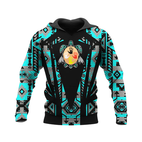 HD250205M06 Tribe Turtle Native American Pride 3D Hoodie