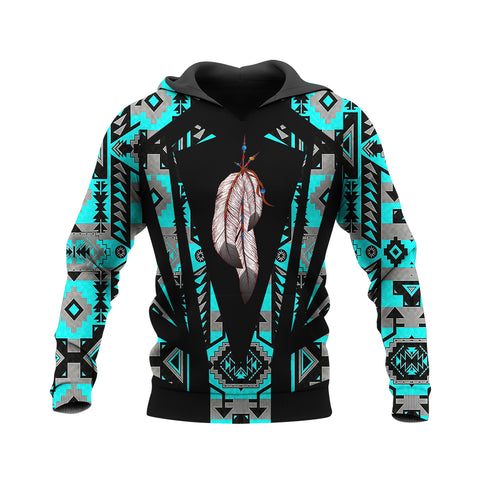 HD250205M10 Feather Native American Pride 3D Hoodie