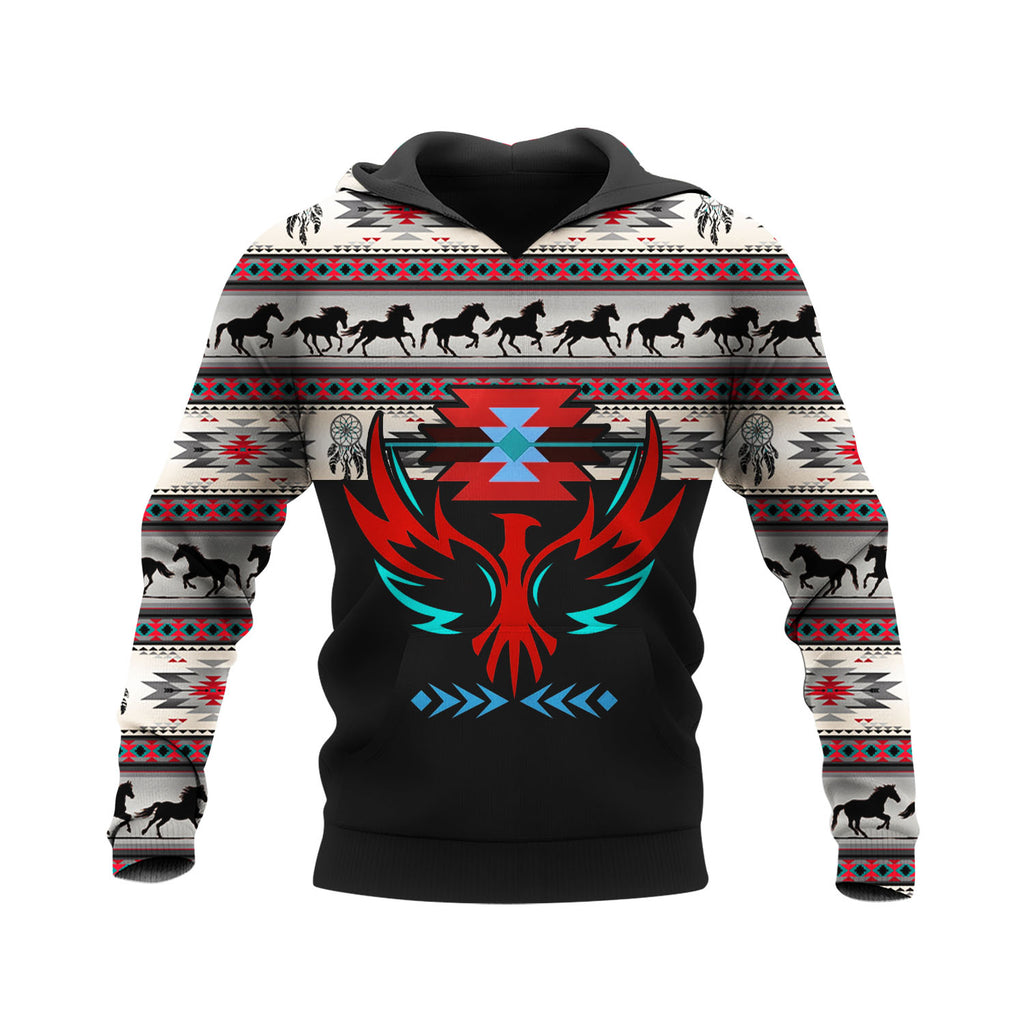 HD250424M06 Thunderbird Native American Pride 3D Hoodie