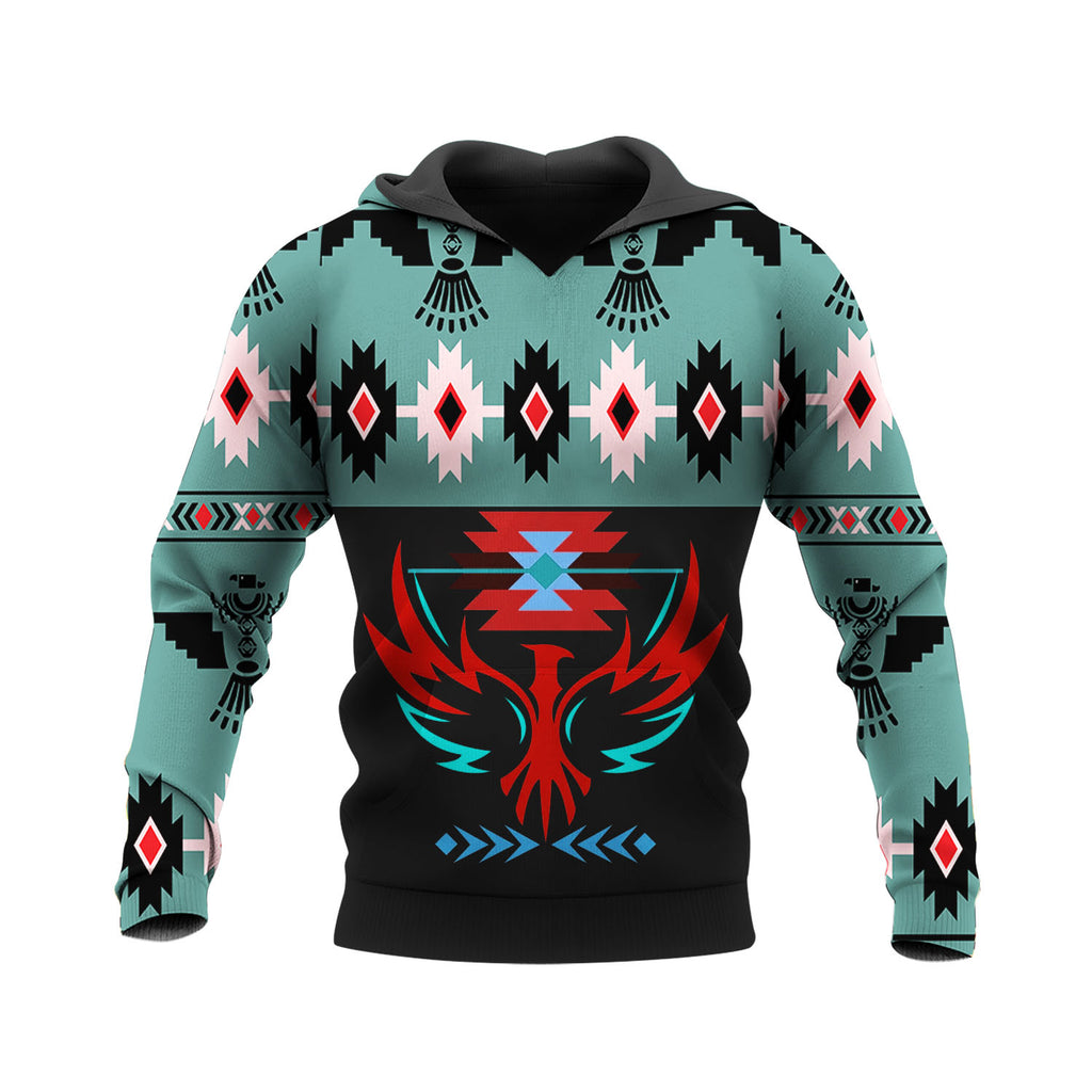 HD250424M10 Thunderbird Native American Pride 3D Hoodie