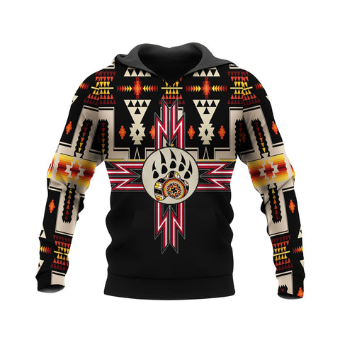 HD250522M09 Bear Paw Native American Pride 3D Hoodie