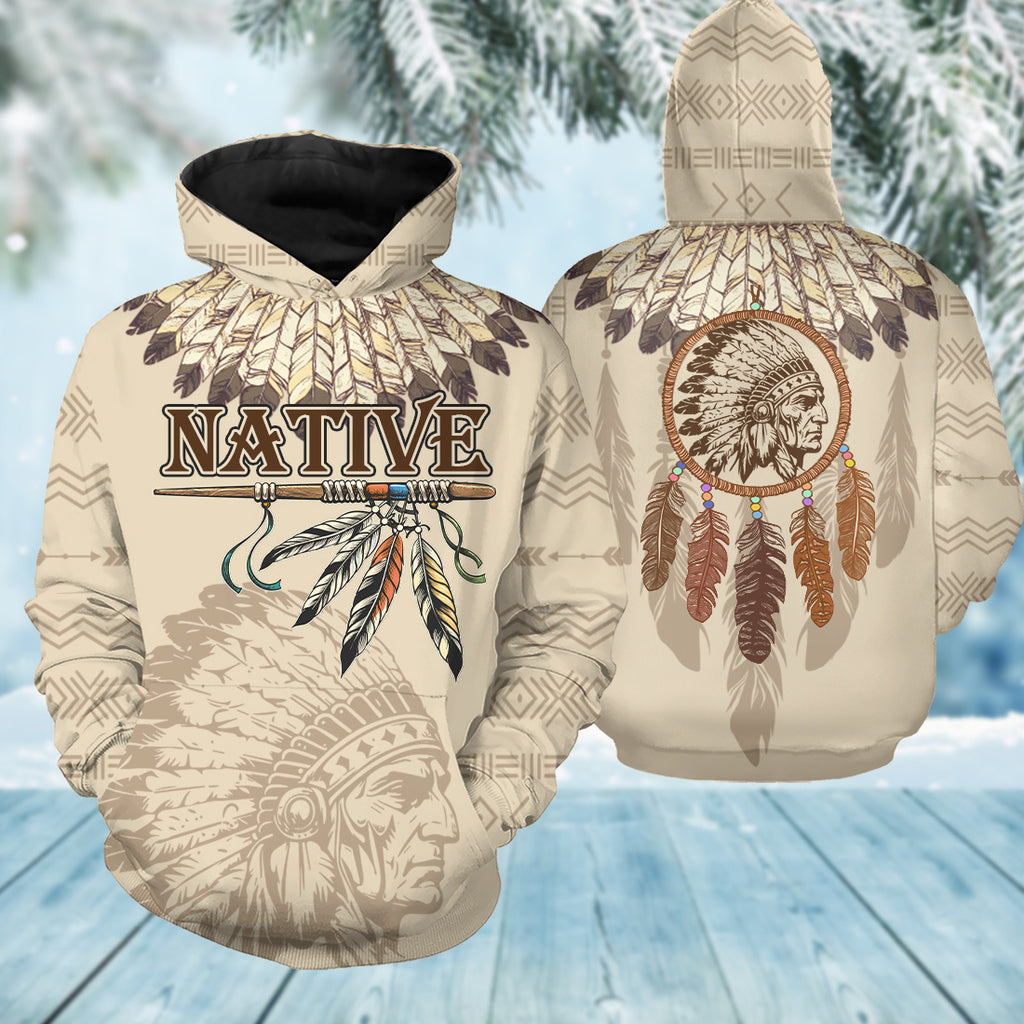 HD250919M01 Chief Native American 3D Hoodie