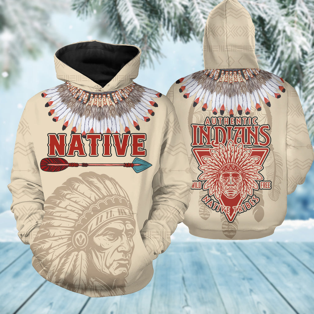 HD250919M18 Chief Native American 3D Hoodie
