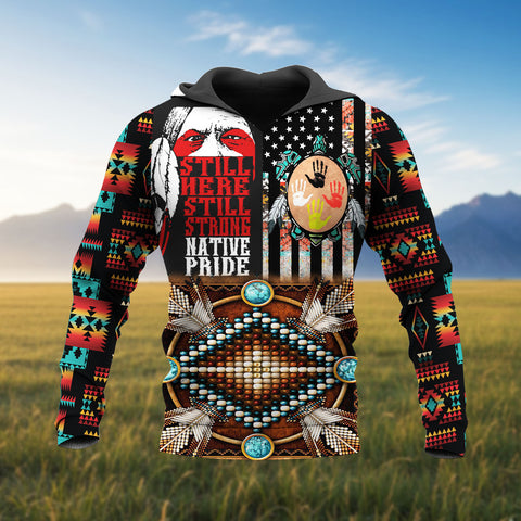 HD251101M11 Chief Native American 3D Hoodie