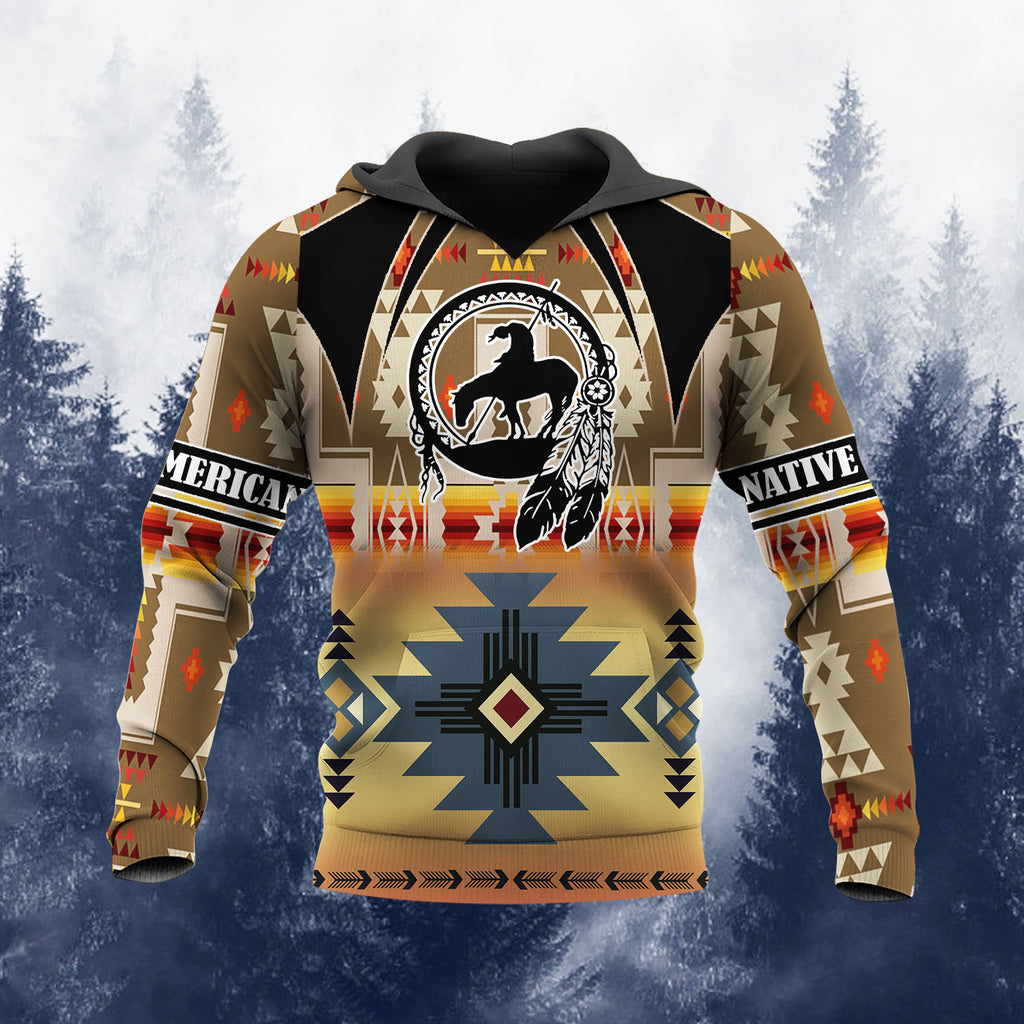 HD251104M11 Trail of Tears Native American 3D Hoodie