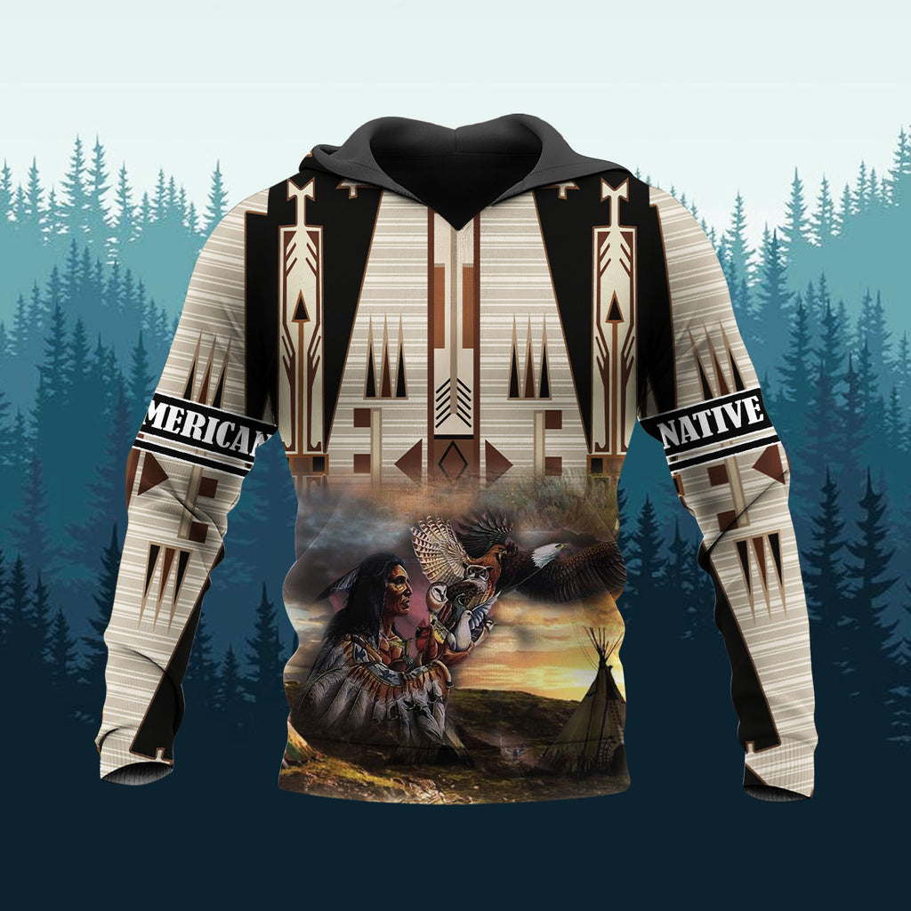 HD251105M09 Chief Native American 3D Hoodie