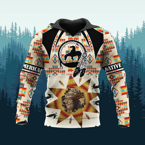 HD251105M10 Chief Native American 3D Hoodie