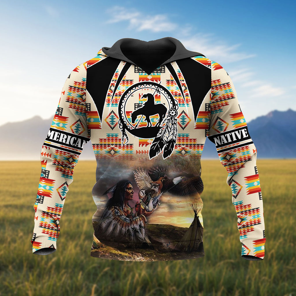HD251105M11 Chief Native American 3D Hoodie