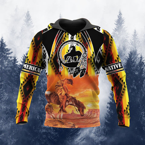 HD251106M08 Trail of Tears Native American 3D Hoodie