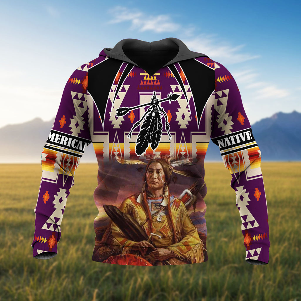 HD251106M13 Chief Native American 3D Hoodie