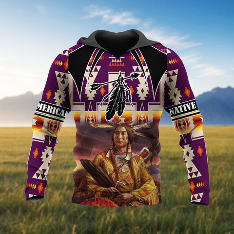 HD251106M13 Chief Native American 3D Hoodie