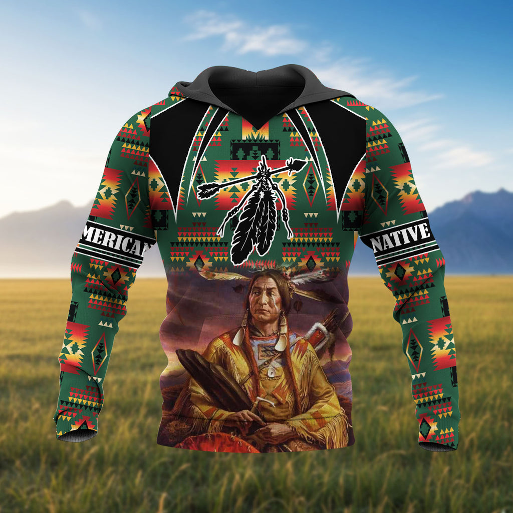 HD251106M15 Chief Native American 3D Hoodie
