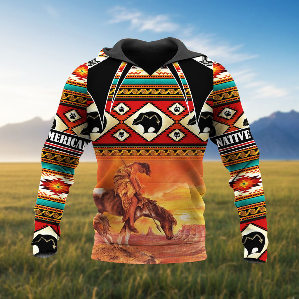 HD251110M05 Trail of Tears Native American 3D Hoodie