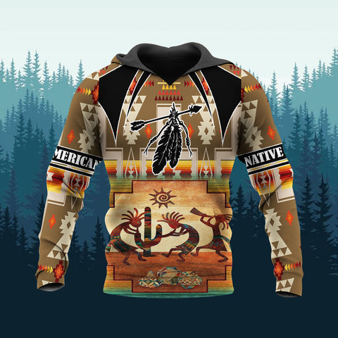 HD251110M08 Kokopelli Native American 3D Hoodie
