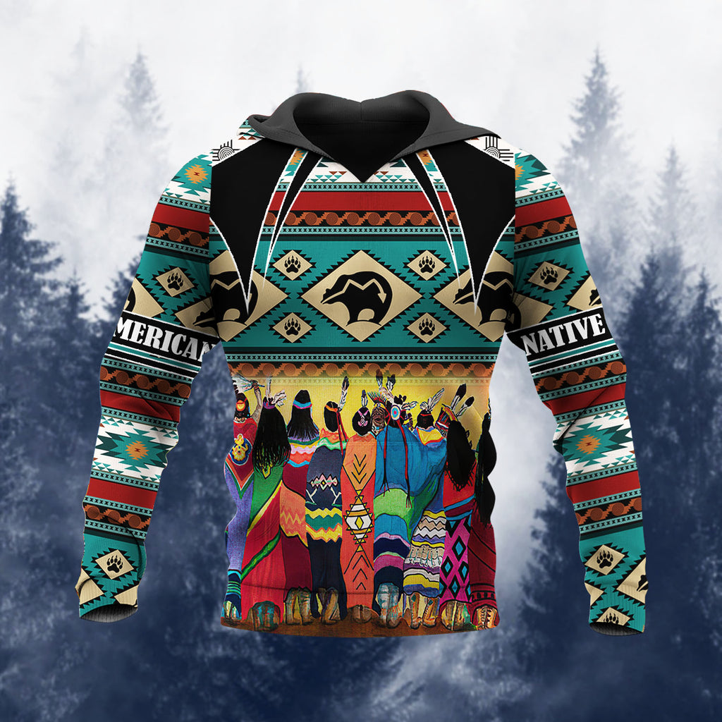 HD251110M14 Chief Native American 3D Hoodie