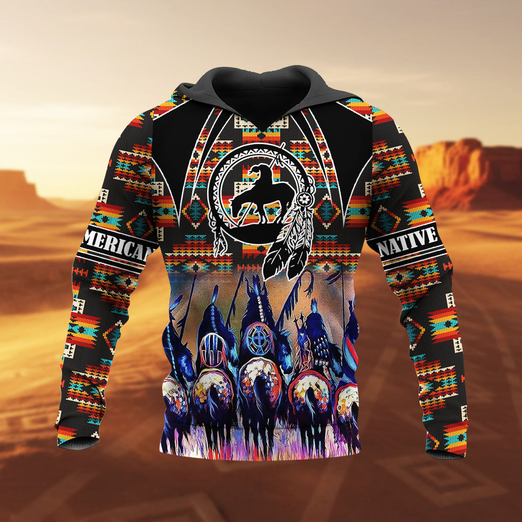 HD251110M16 Trail of Tears Native American 3D Hoodie