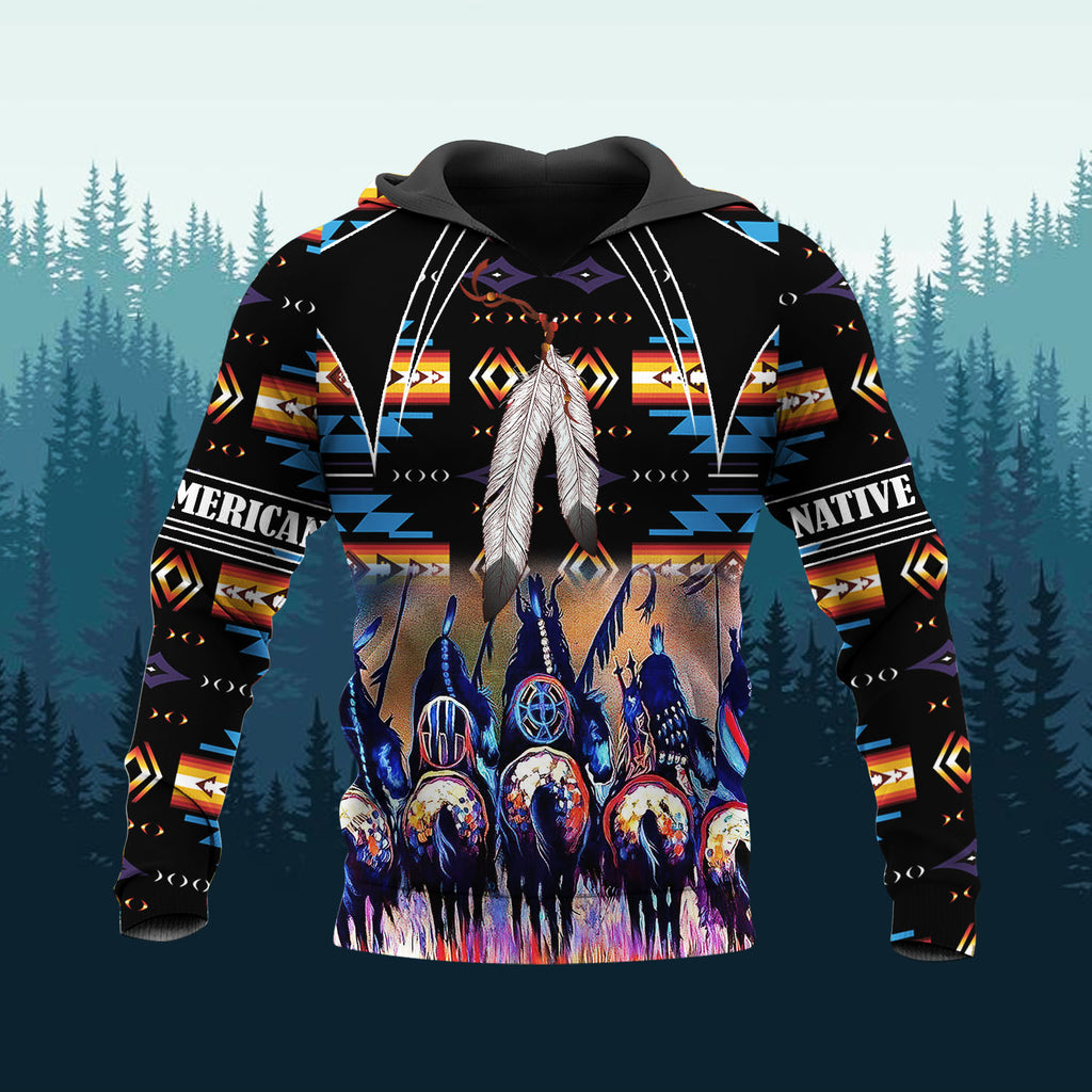 HD251110M18 Chief Native American 3D Hoodie