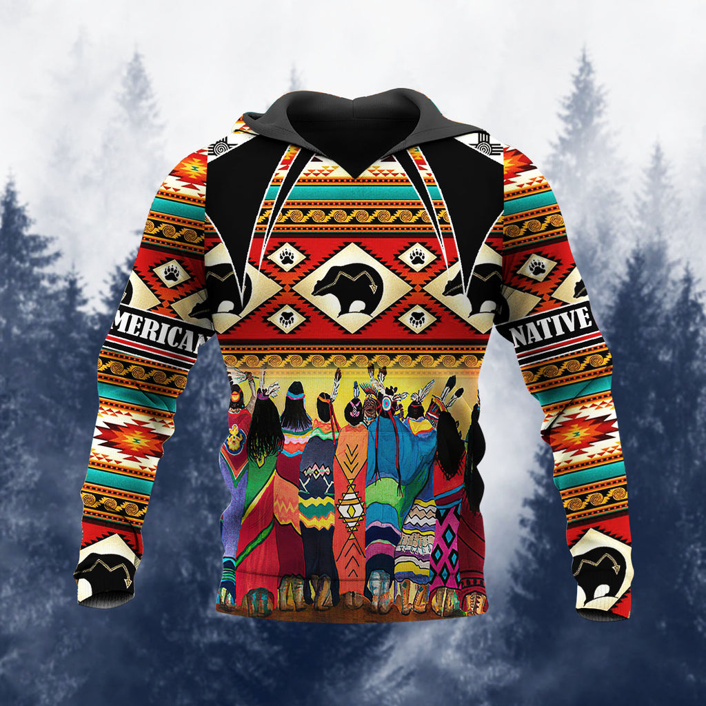 HD251110M19 Chief Native American 3D Hoodie