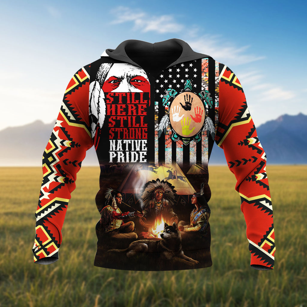 HD251111M01 Chief Native American 3D Hoodie