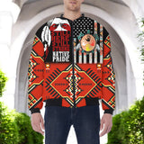 HD251111M02 Native American Bomber Jacket With Sleeve Pocket