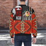HD251111M02 Native American Bomber Jacket With Sleeve Pocket