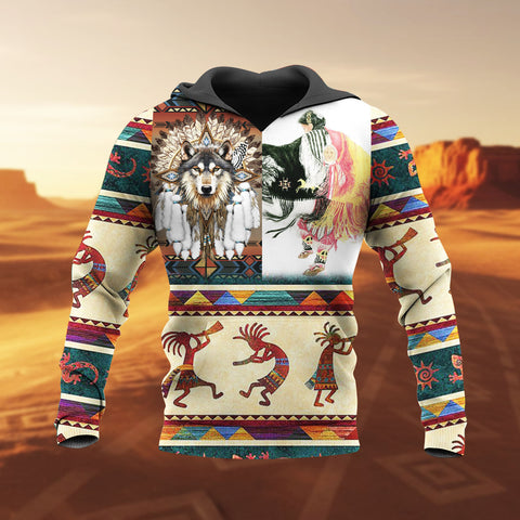 HD251111M08 Kokopelli Native American 3D Hoodie