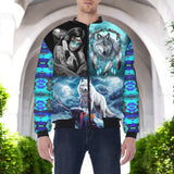 HD251111M13 Native American Bomber Jacket With Sleeve Pocket