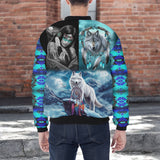 HD251111M13 Native American Bomber Jacket With Sleeve Pocket