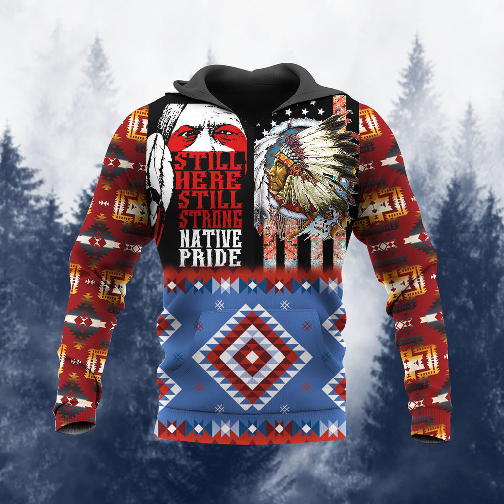 HD251113M03 Chief Native American 3D Hoodie