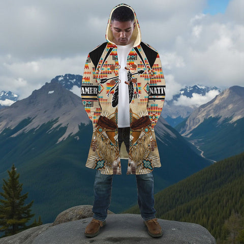 HD251114M10 Falcon Feather Native American Cloak