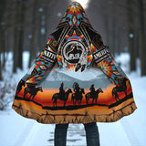 HD251114M13 Chief Feather Native American Cloak