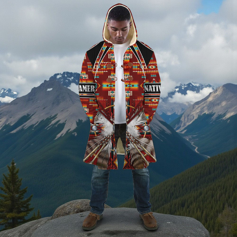 HD251117M03 Feather Native American Cloak