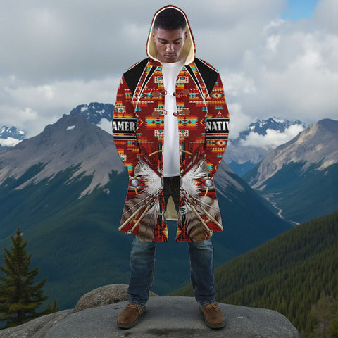 HD251117M03 Feather Native American Cloak