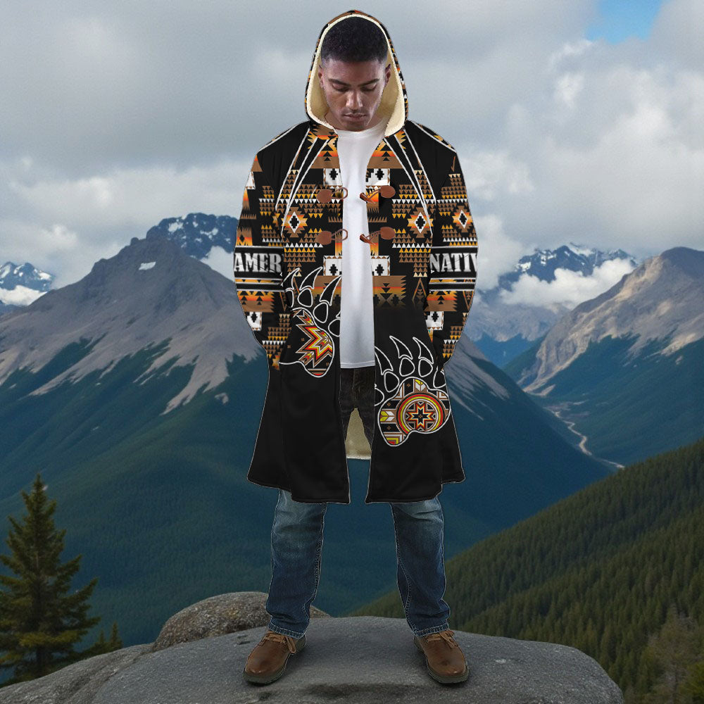 HD251117M08 Bear Claws Native American Cloak
