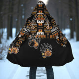 HD251117M08 Bear Claws Native American Cloak